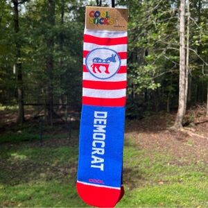 Cool Socks Men’s Election Patriotic Democrat Americana Fun Novelty Socks|Sz:8-12